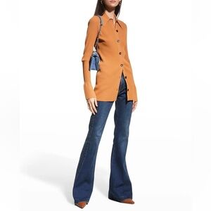 A.L.C. Eleanor Rib-Knit Cardigan - Cashew - Medium